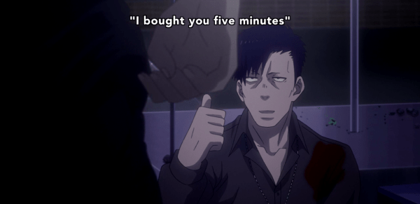 And SO PROUD of those five minutes he spent getting his ass kicked, too.