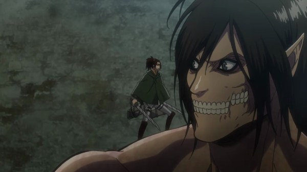 Hanje talks to Titan Eren