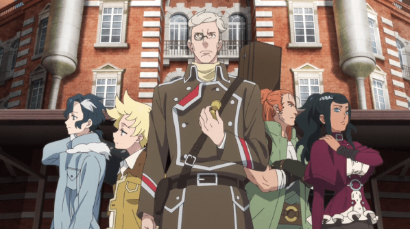 A group shot of the Jaegers standing in front of Tokyo station